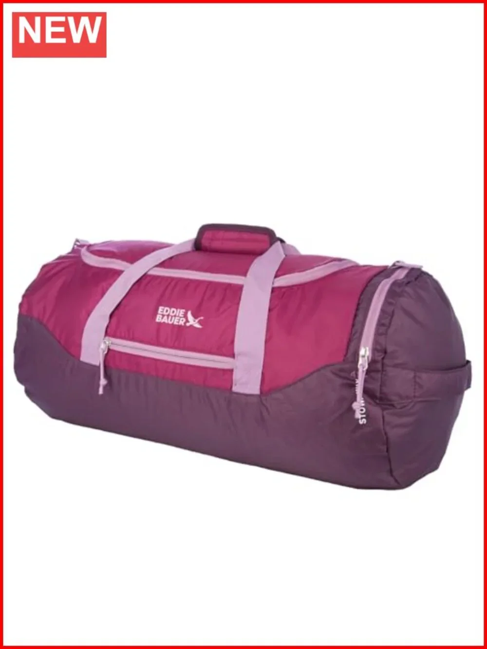 Stowaway Packable Duffel Bag 45L Lightweight Ripstop Polyester Travel Foldable
